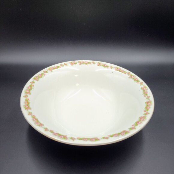 Vintage Bowl Floral Imperial Semi Porcelain Myott Son England Read - Picture 3 of 10